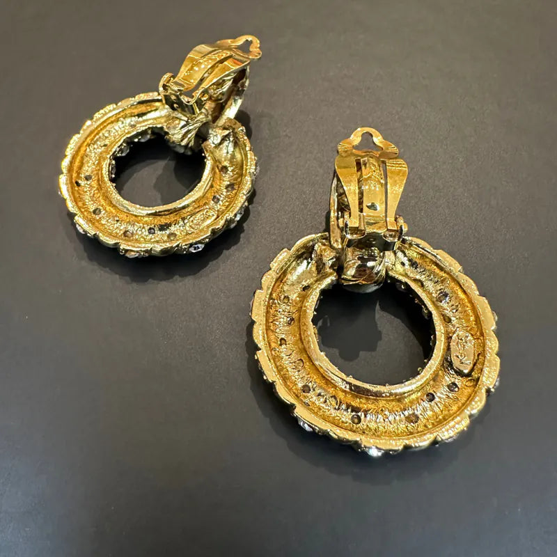 jy332-ysl-vintage-gold-plated-clip-on-earrings
