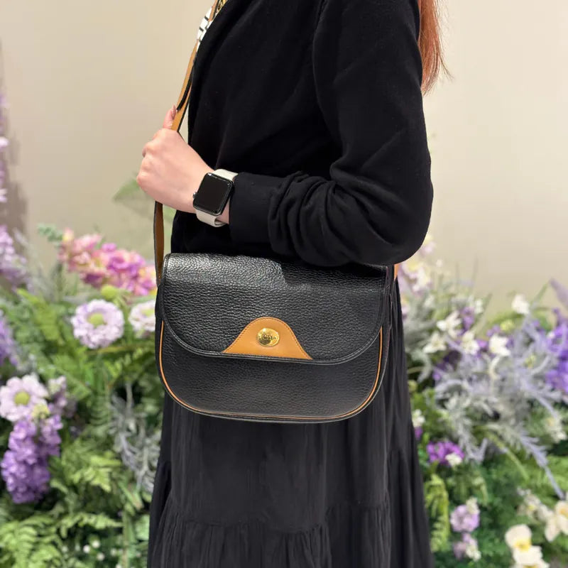 c564-christian-dior-vintage-black-caviar-leather-shoulder-bag