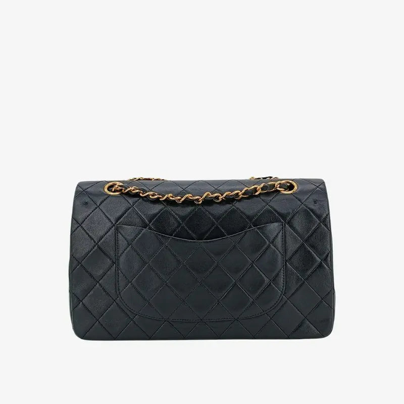 ra475-chanel-vintage-black-lambskin-25cm-classic-flap-bag