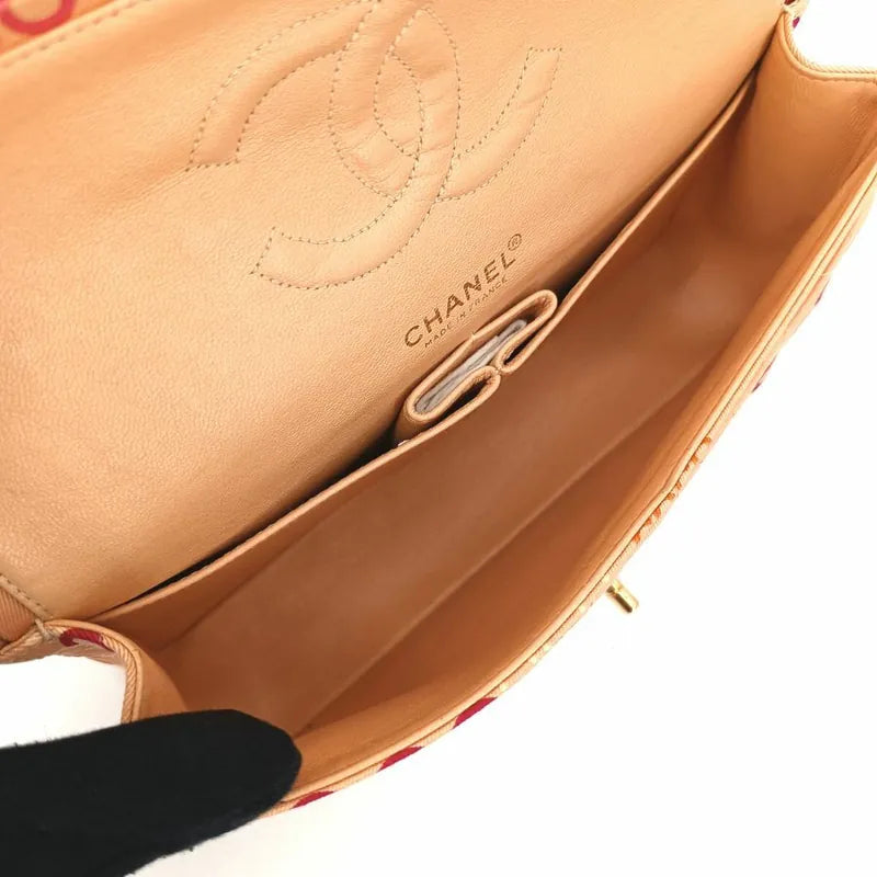 sh012-chanel-vintage-pink-canvas-coco-print-flap-bag