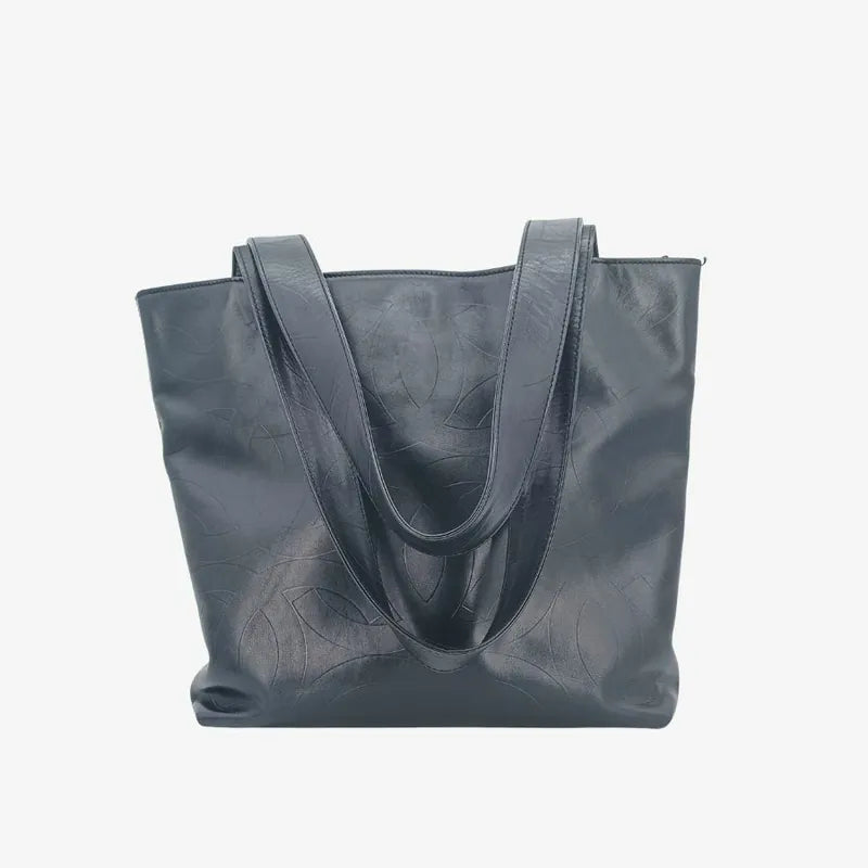 jt045-chanel-vintage-black-lambskin-cc-embossed-tote-bag