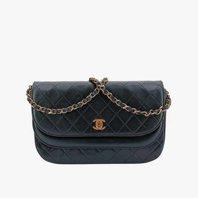 ju062-chanel-vintage-black-lambskin-half-moon-double-flap-bag