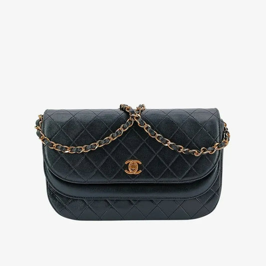 ju062-chanel-vintage-black-lambskin-half-moon-double-flap-bag