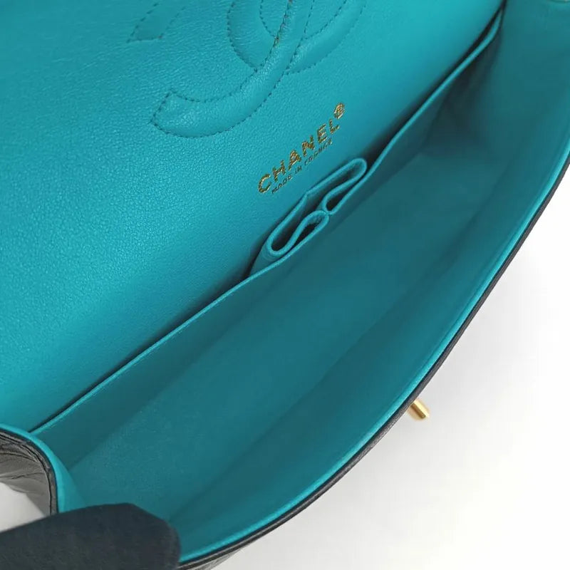 c441-chanel-vintage-black-blue-lambskin-25cm-classic-flap-bag