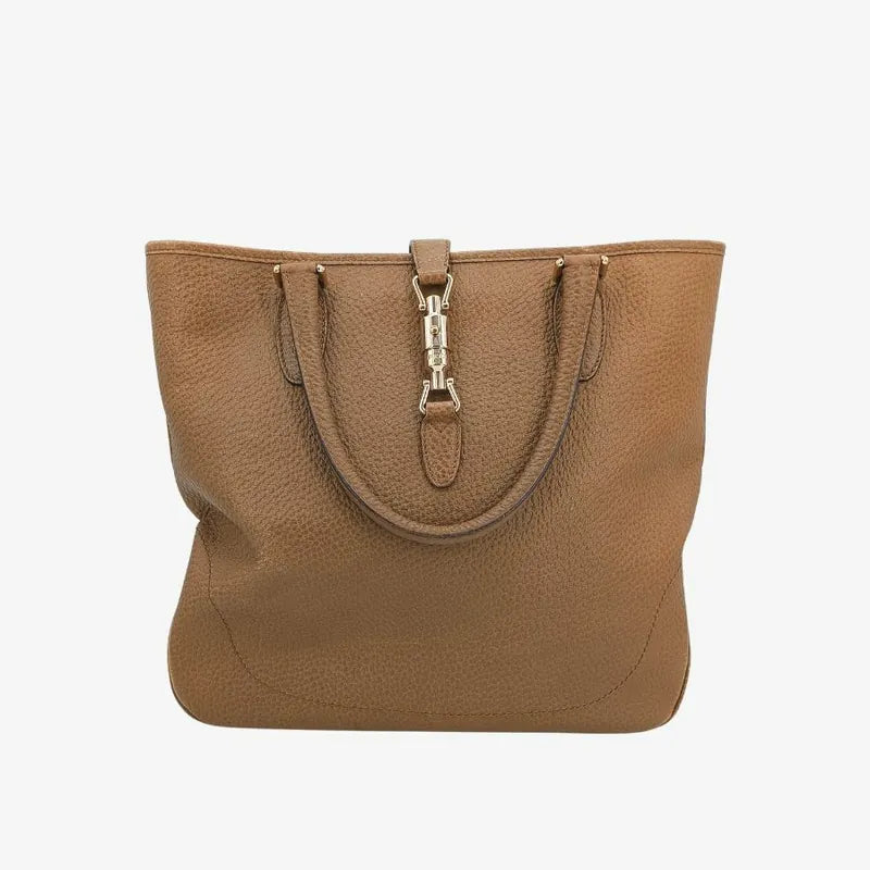 js904-gucci-vintage-brown-canvas-leather-tote-bag