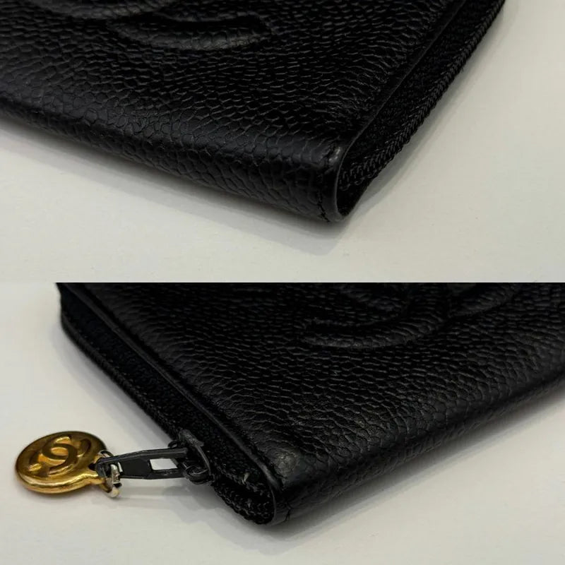 jx381-chanel-vintage-black-caviar-leather-zipped-key-holder-case