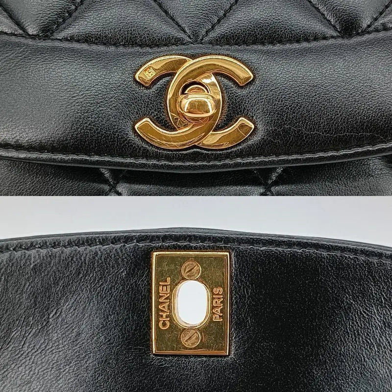 ra223-chanel-vintage-black-lambskin-25cm-diana-flap-bag