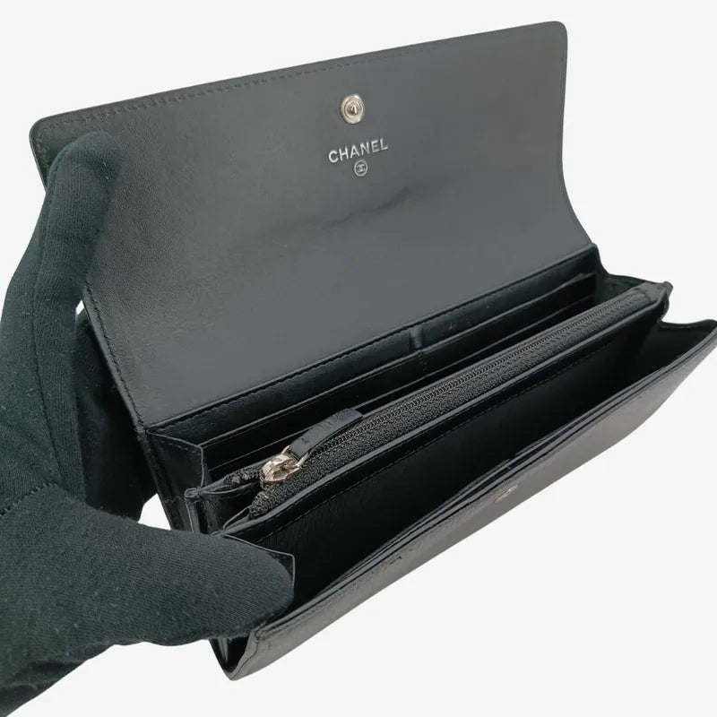 jr543-chanel-black-caviar-leather-long-flap-wallet