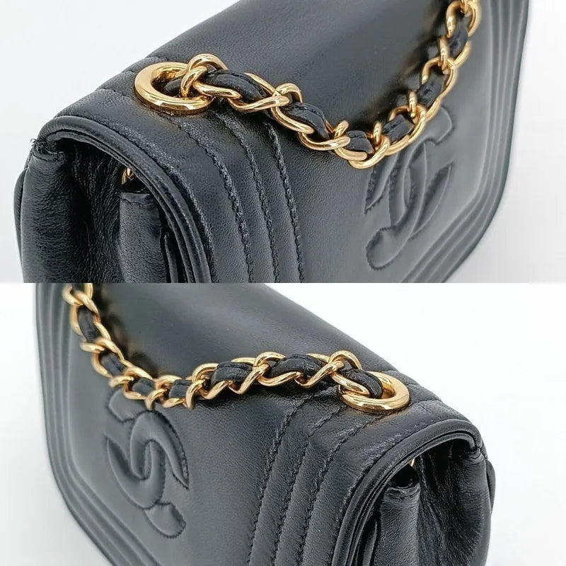 js723-chanel-vintage-black-lambskin-full-flap-bag