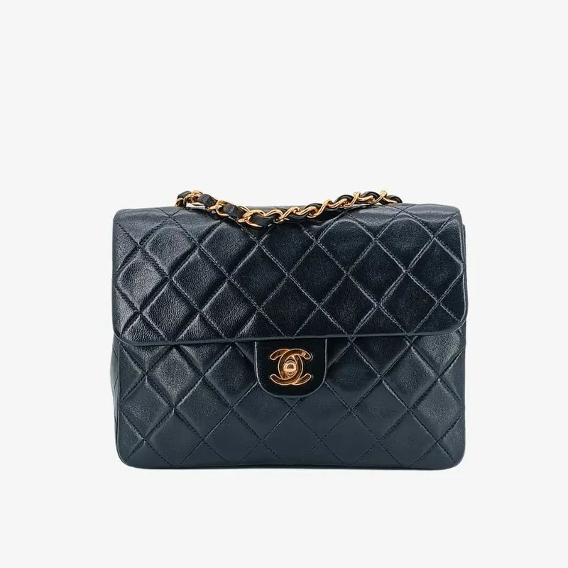 jt514-chanel-vintage-black-lambskin-20cm-mini-square-flap-bag