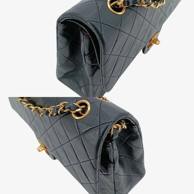 ra655-chanel-vintage-black-lambskin-25cm-classic-flap-bag