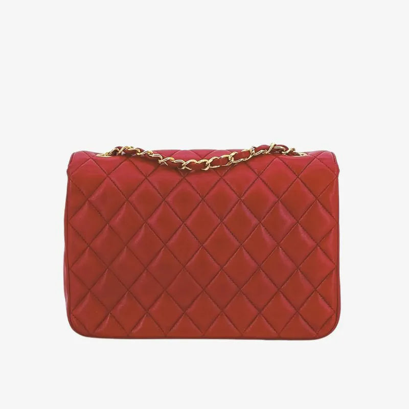 c409-chanel-vintage-red-lambskin-half-moon-flap-bag