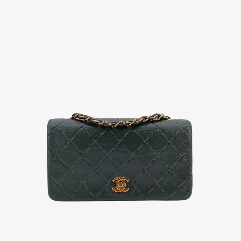 ju352-chanel-vintage-dark-green-lambskin-full-flap-bag