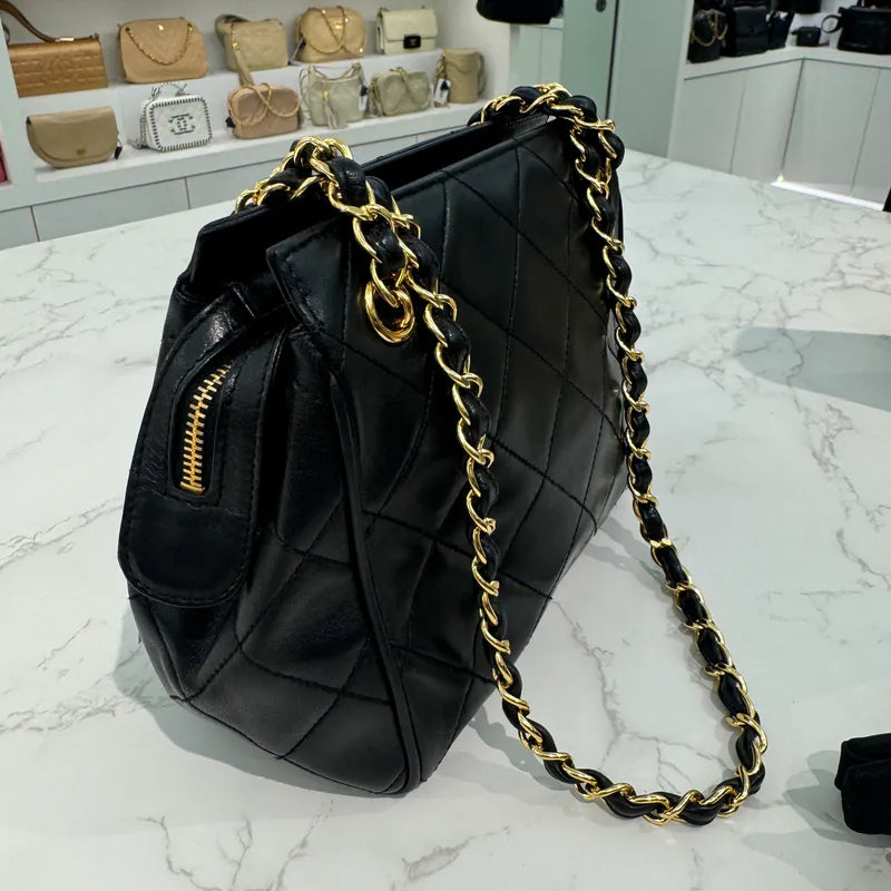 rc617-chanel-vintage-black-lambskin-mini-tote-bag