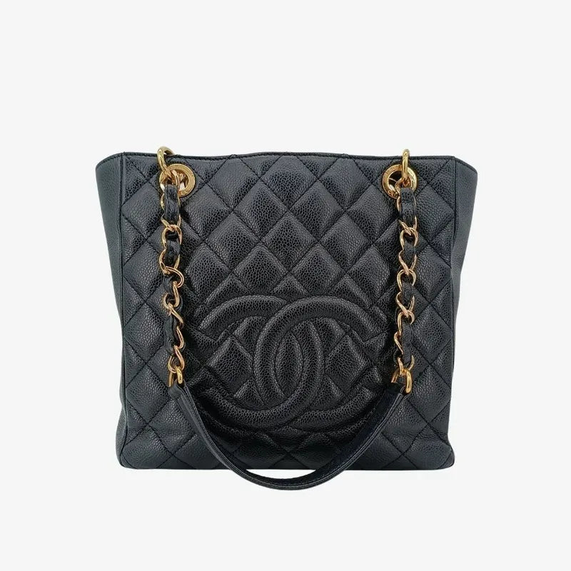 js560-chanel-vintage-black-caviar-leather-embossed-logo-pst-tote-bag