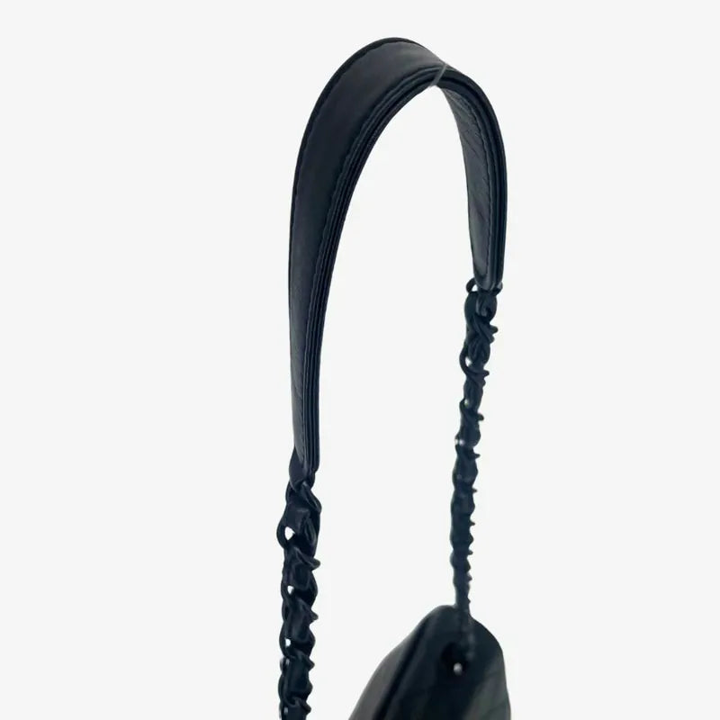 jw451-chanel-vintage-lambskin-classic-flap-shoulder-bag-black-hardware-255