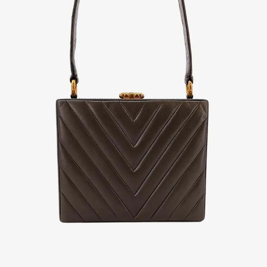 rb146-chanel-vintage-dark-brown-lambskin-chevron-box-bag