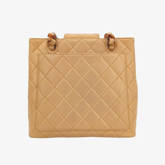 js532-chanel-vintage-beige-lambskin-quilted-tortoiseshell-tote-bag