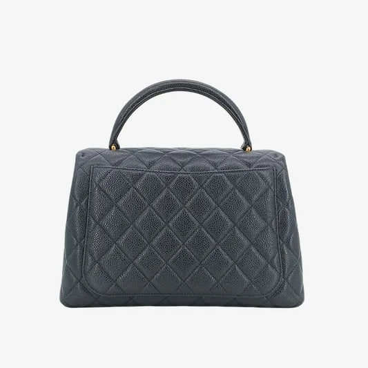 c394-chanel-vintage-black-caviar-leather-quilted-kelly-handbag