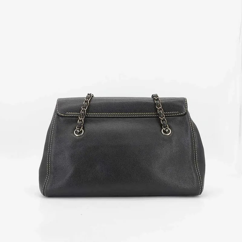 jr710-chanel-vintage-black-caviar-leather-flap-bag