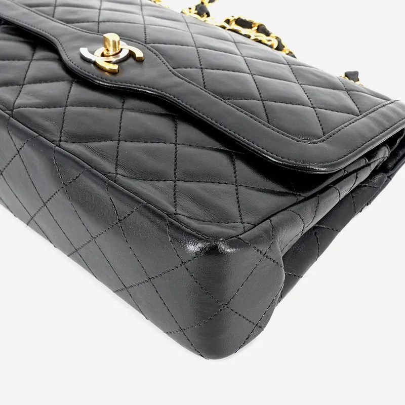 jm977-chanel-vintage-black-lambskin-paris-limited-edition-flap-bag