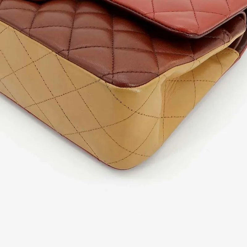 jr732-chanel-red-yellow-dkred-lambskin-25cm-classic-flap-bag