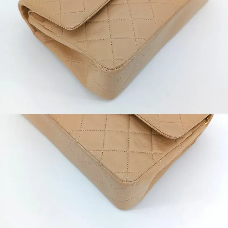 ra018-chanel-vintage-beige-lambskin-25cm-classic-flap-bag