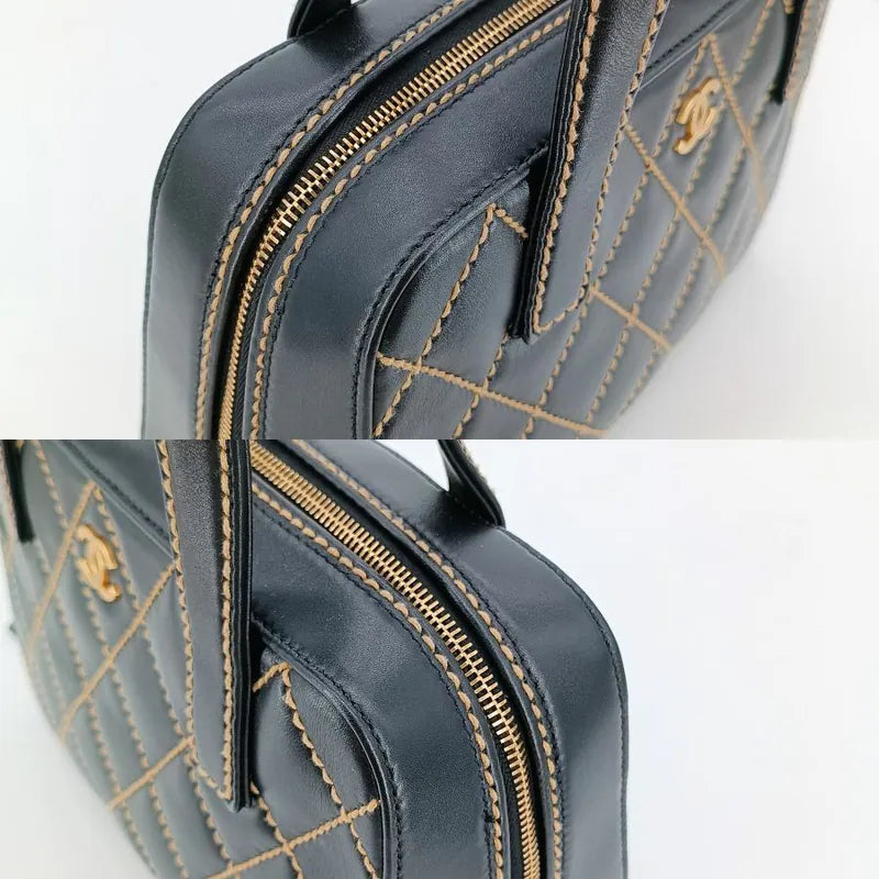 ra718-chanel-vintage-black-calfskin-wild-stitch-handbag