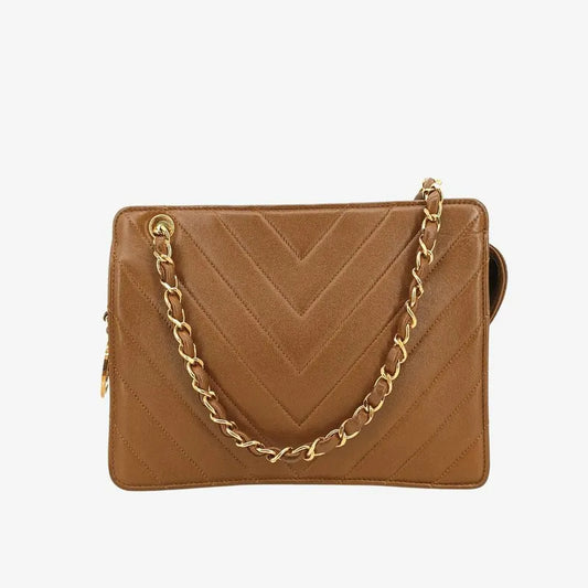 jah92-chanel-vintage-brown-lambskin-chevron-shoulder-bag
