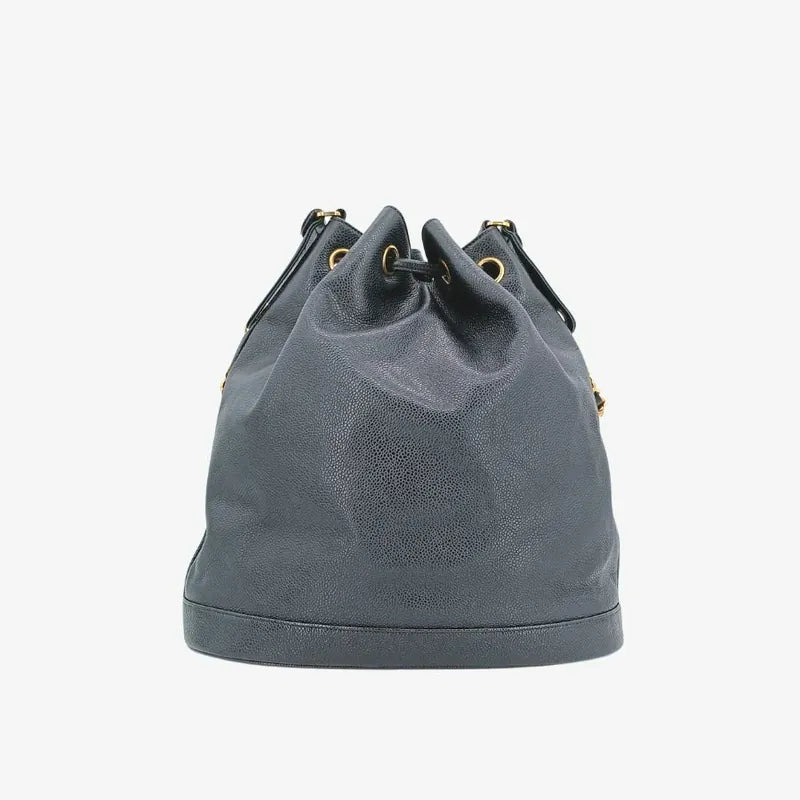 ra292-chanel-vintage-black-caviar-leather-gold-ball-bucket-bag
