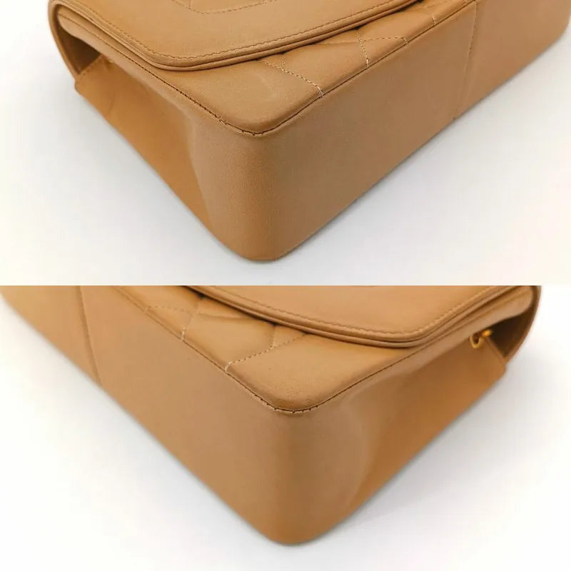js328-chanel-vintage-beige-lambskin-25cm-diana-flap-bag