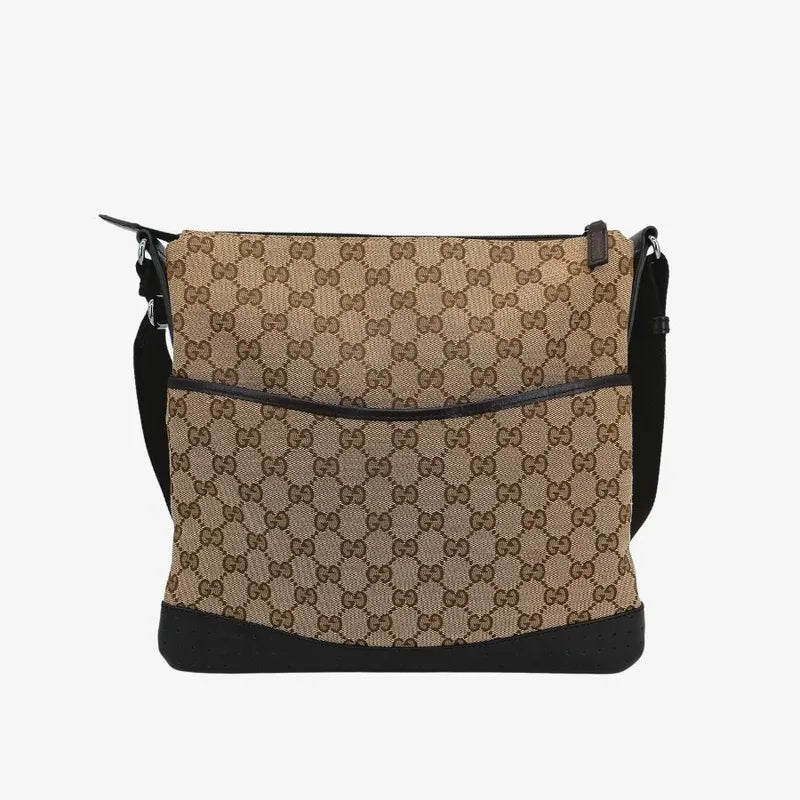js894-gucci-brown-canvas-bag