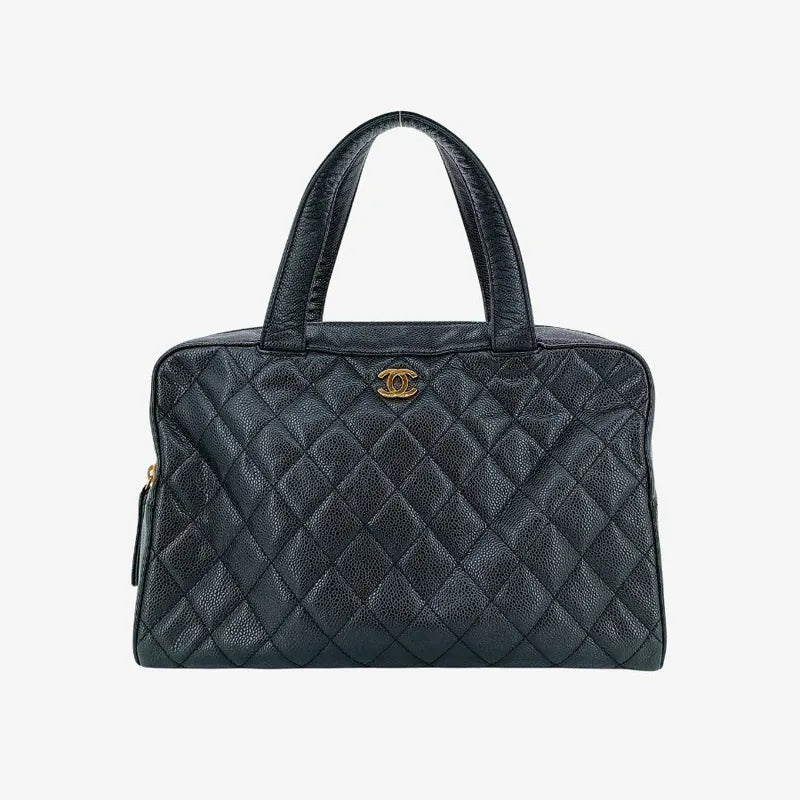 rb883-chanel-vintage-black-caviar-leather-handbag