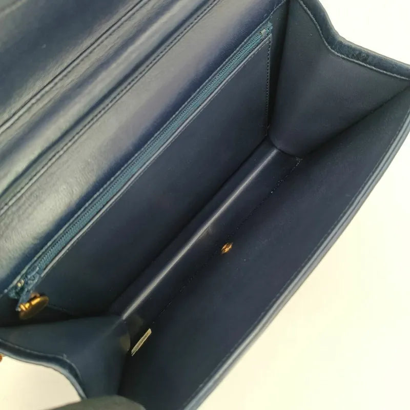 jt675-chanel-vintage-navy-lambskin-full-flap-bag