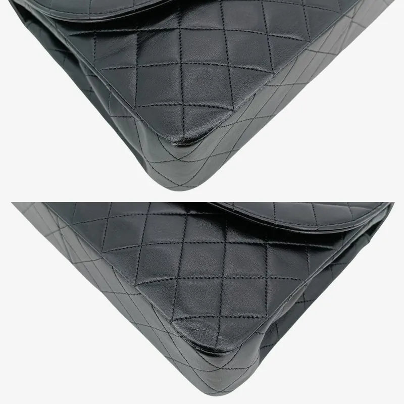 jt916-chanel-vintage-black-lambskin-half-moon-flap-bag