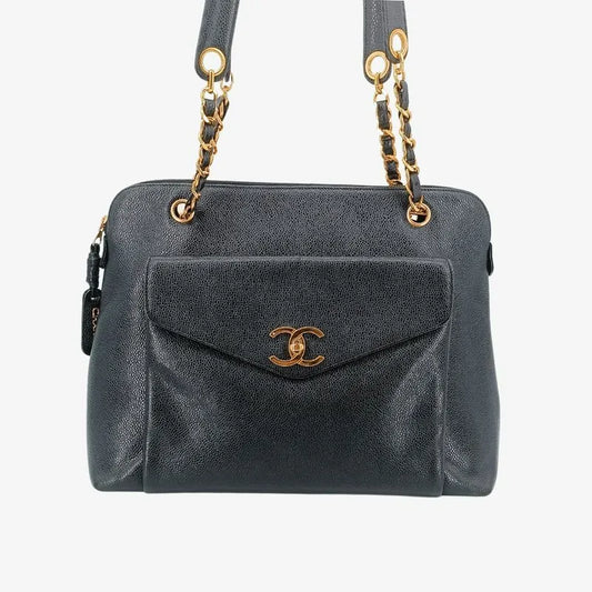 jt142-chanel-vintage-black-caviar-leather-tote-bag