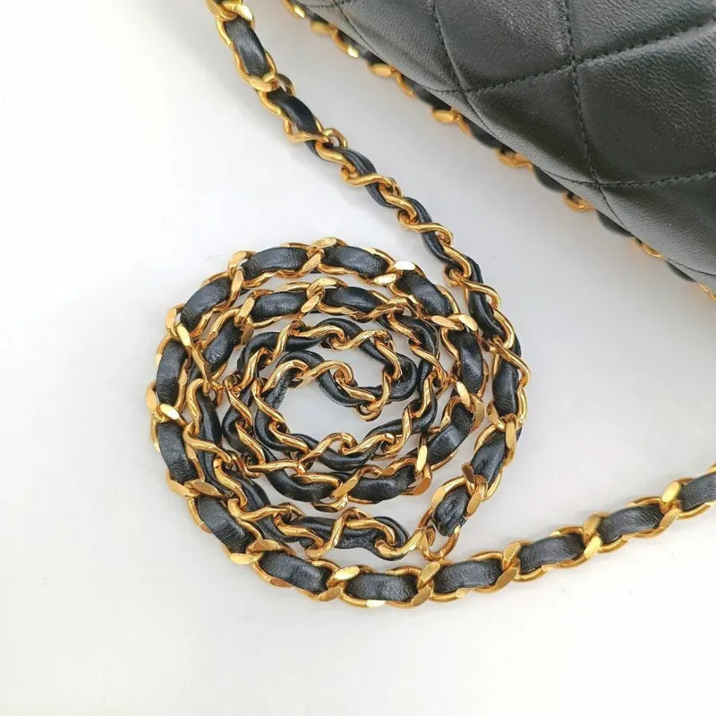 c448-chanel-vintage-black-lambskin-25cm-classic-flap-bag