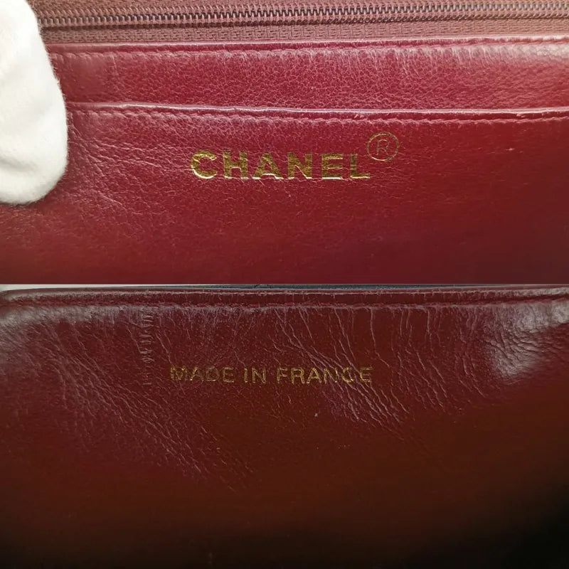 js503-chanel-vintage-black-lambskin-quilted-flap-bag