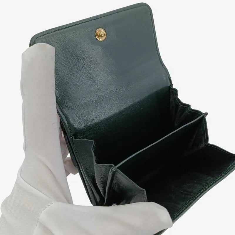 ju280-chanel-vintage-dark-green-caviar-leather-bifold-wallet
