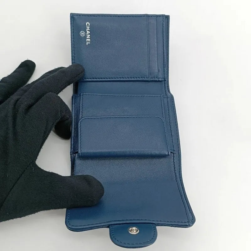 js595-chanel-blue-lambskin-classic-small-flap-wallet