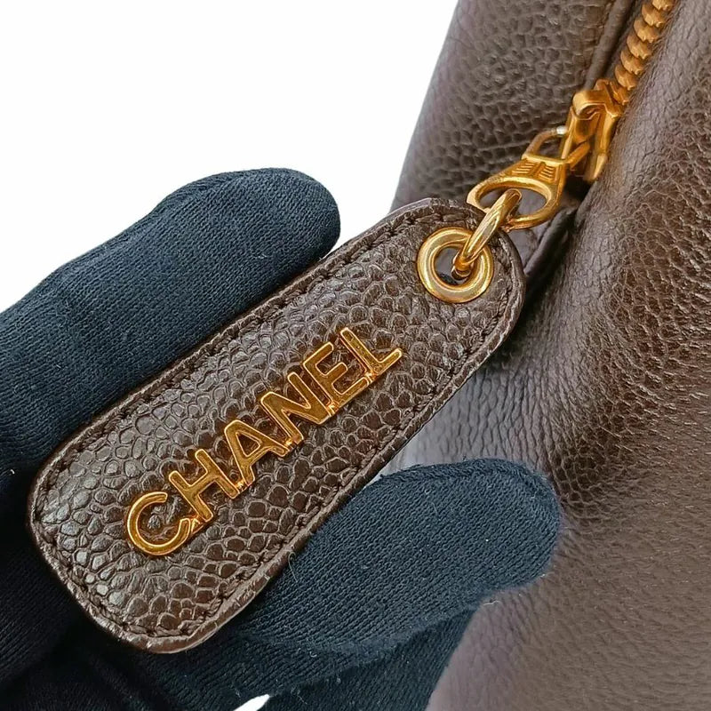 ra937-chanel-vintage-brown-caviar-leather-embroidered-logo-tote-bag