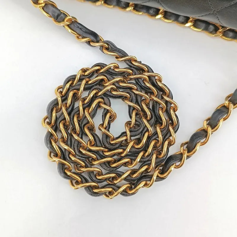 c416-chanel-vintage-black-lambskin-23cm-classic-flap-bag