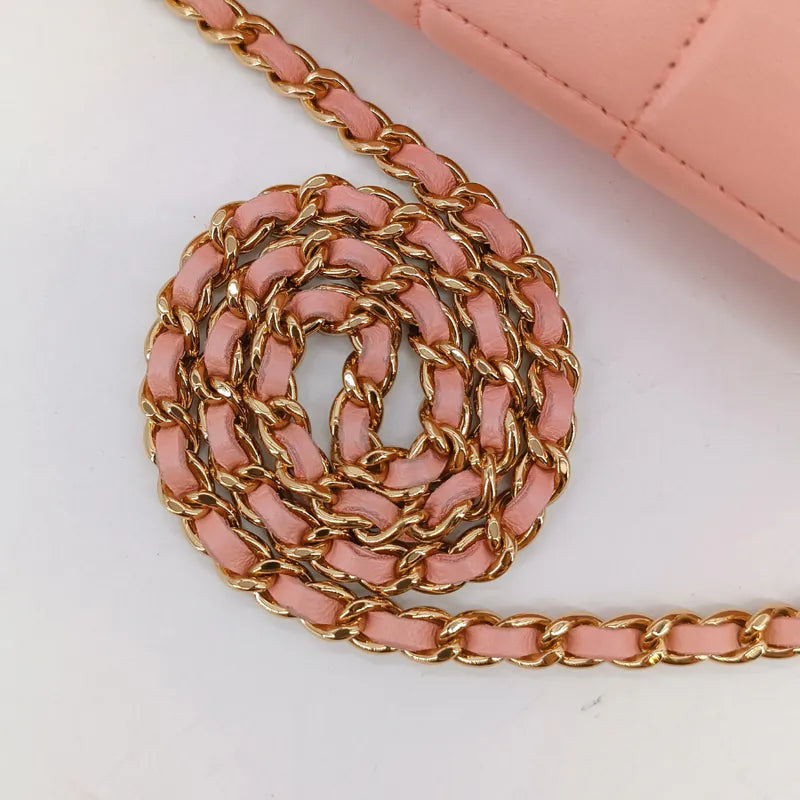 jw001-chanel-vintage-pink-lambskin-chocolate-bar-flap-bag