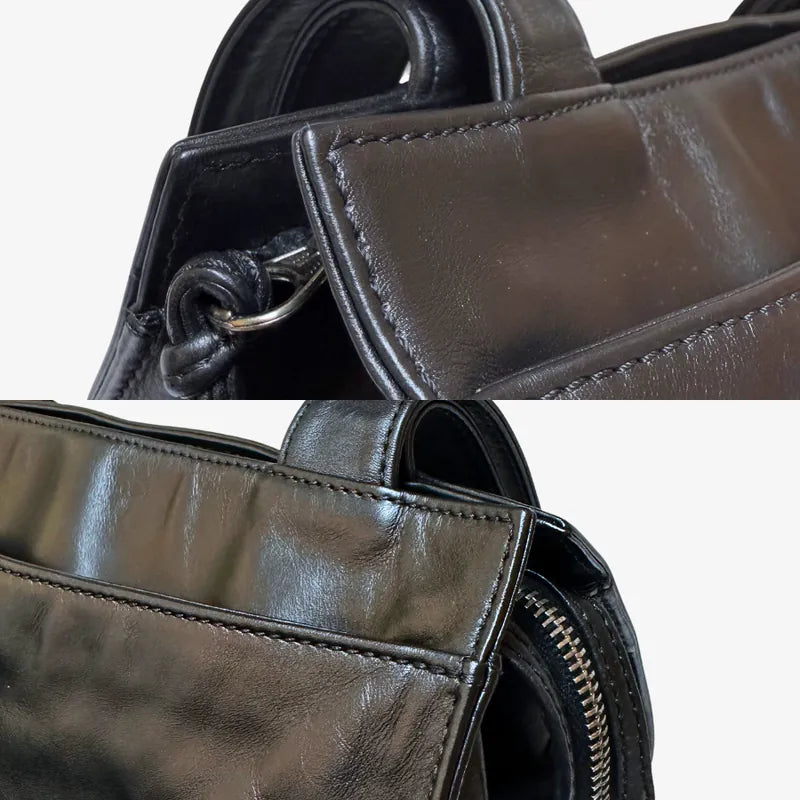 rc612-chanel-vintage-black-lambskin-embossed-logo-tote-bag