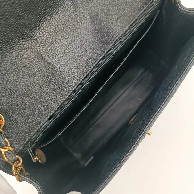 c497-chanel-vintage-black-caviar-leather-quilted-flap-bag