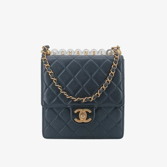 ra406-chanel-black-calfskin-quilted-acrylic-pearl-flap-bag