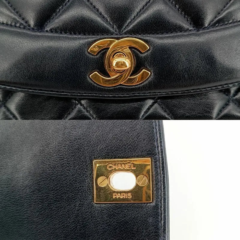 jt103-chanel-vintage-black-lambskin-25cm-diana-flap-bag