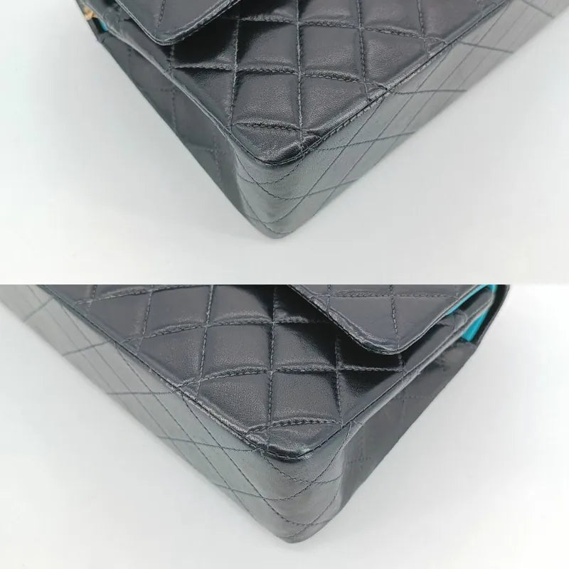 c441-chanel-vintage-black-blue-lambskin-25cm-classic-flap-bag