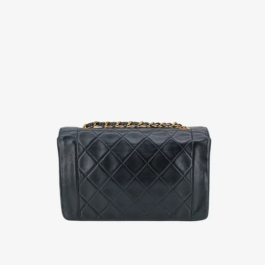jt012-chanel-vintage-black-lambskin-25cm-diana-flap-bag
