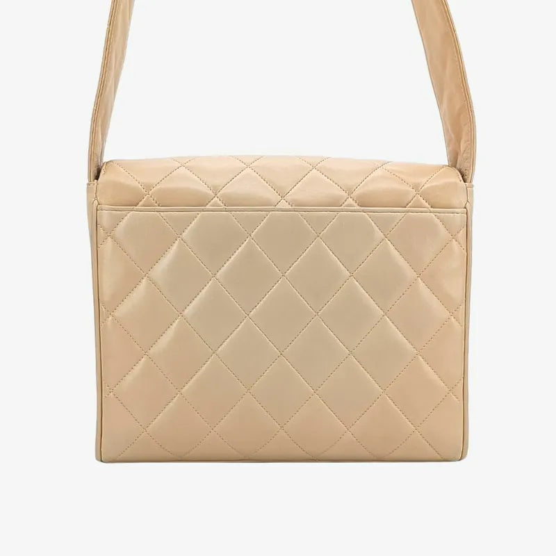 jt666-chanel-vintage-beige-lambskin-quilted-flap-bag